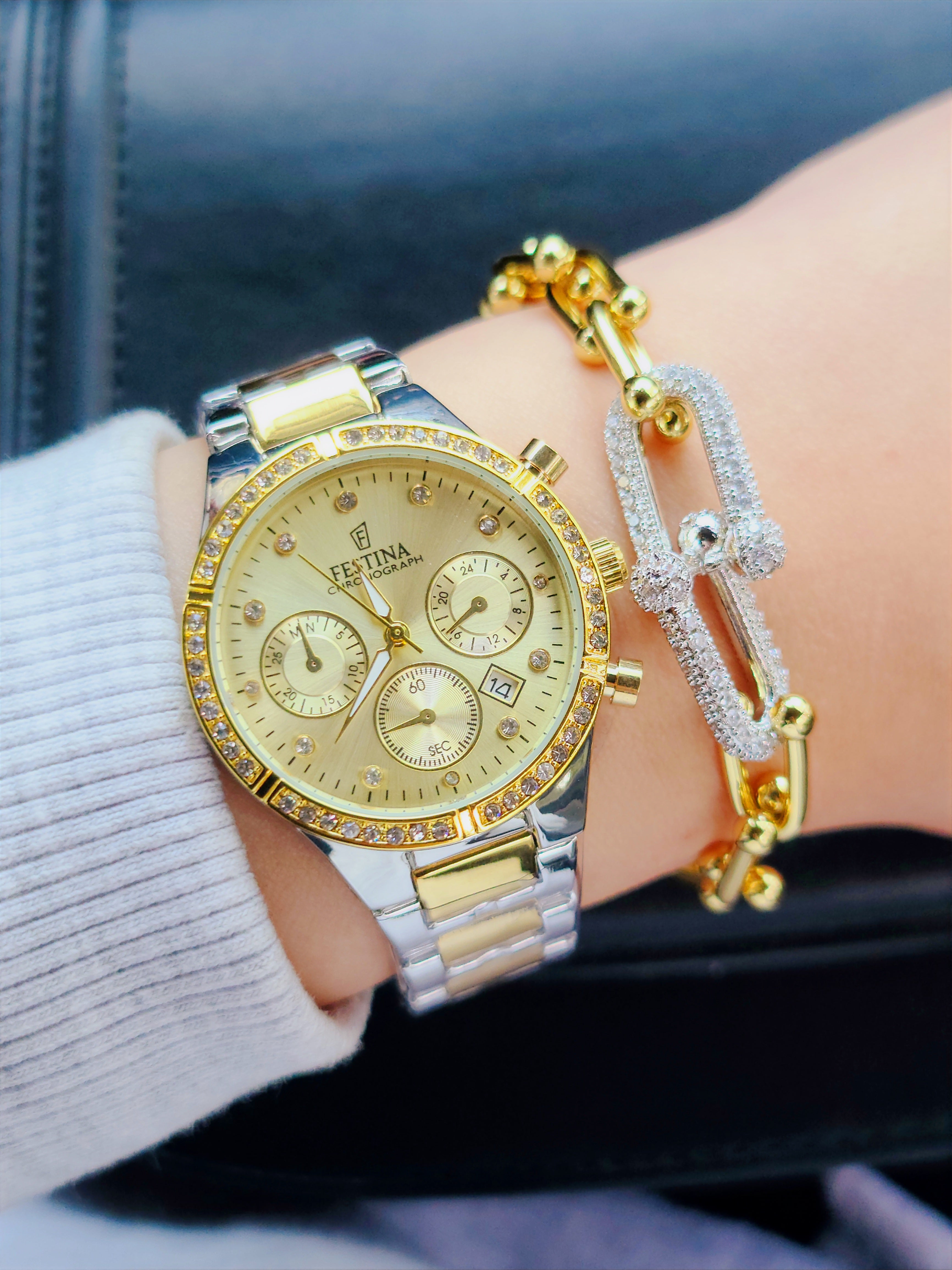 Montre festina femme + bracelet tiffany AC inoxydable