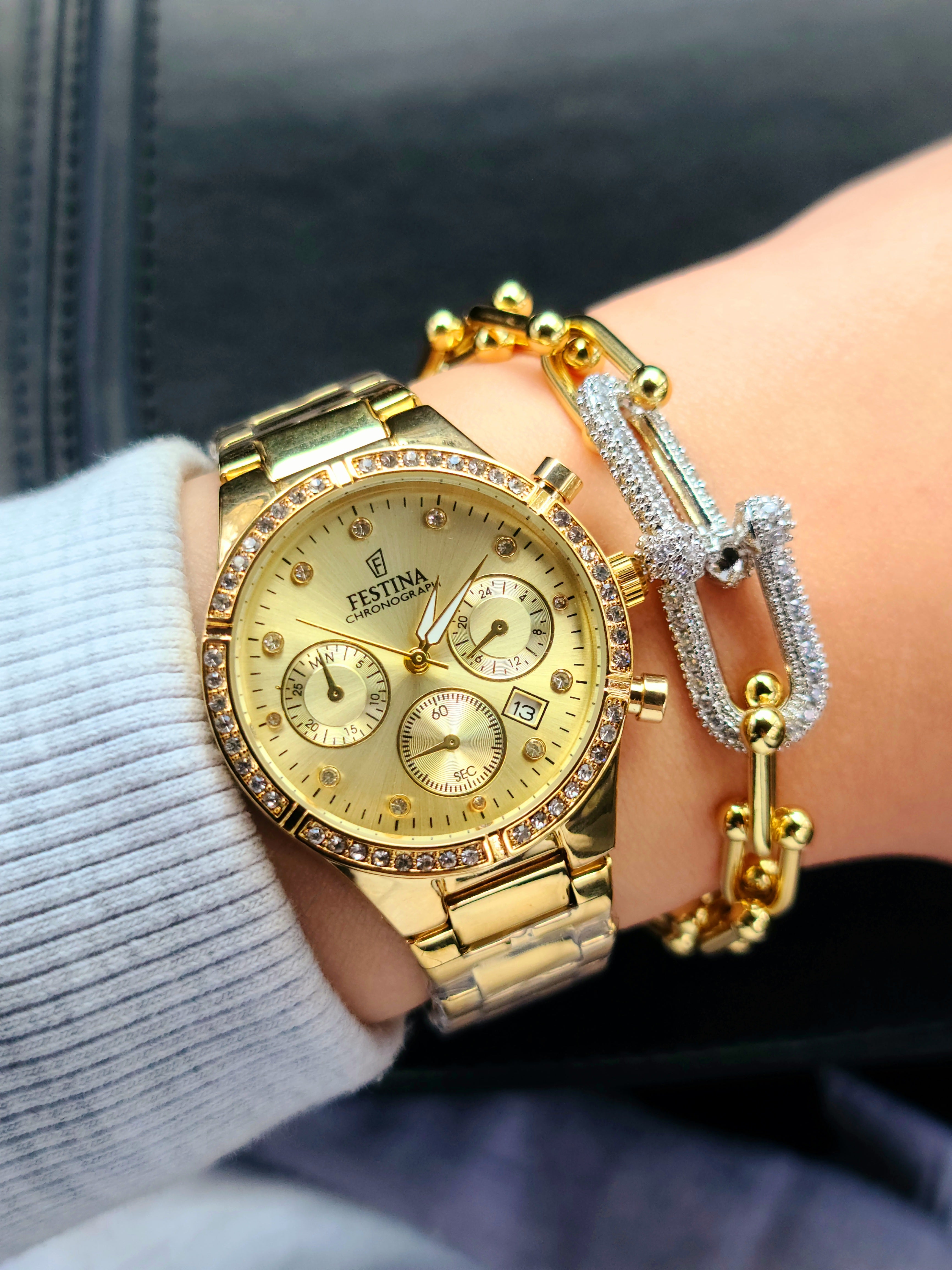 Montre festina femme + bracelet tiffany AC inoxydable