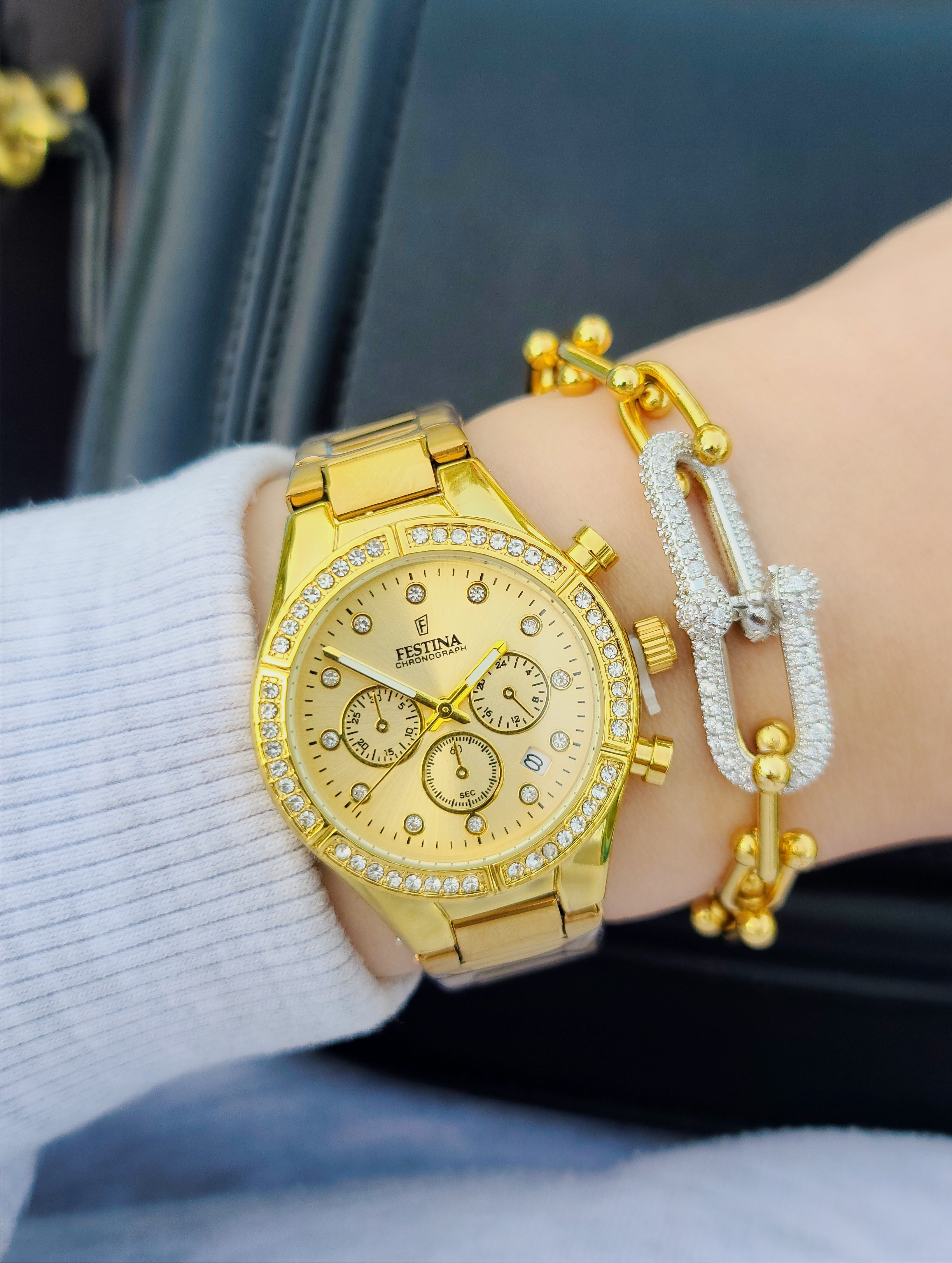 Montre festina femme + bracelet tiffany AC inoxydable