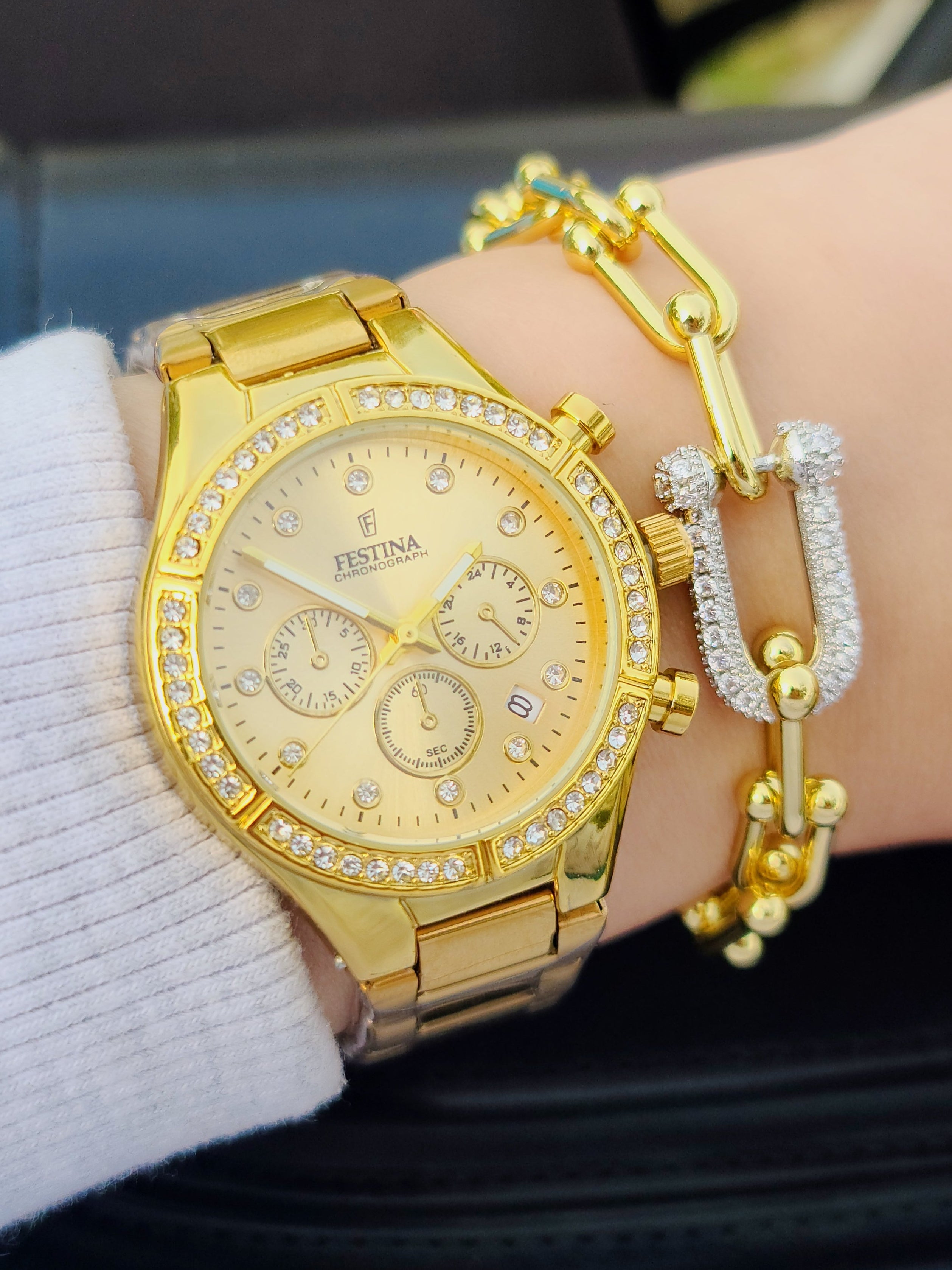Montre festina femme + bracelet tiffany AC inoxydable
