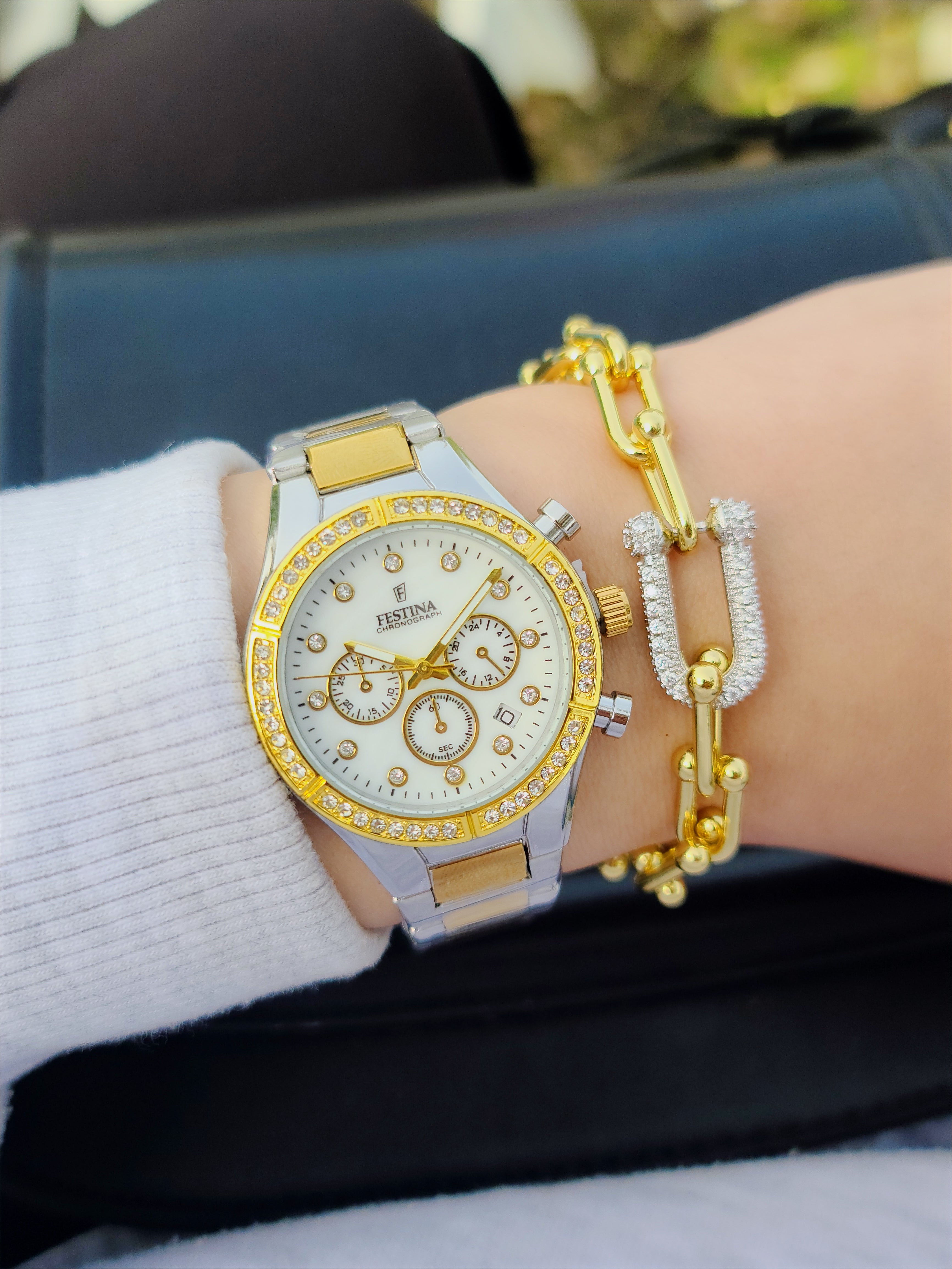 Montre festina femme + bracelet tiffany AC inoxydable