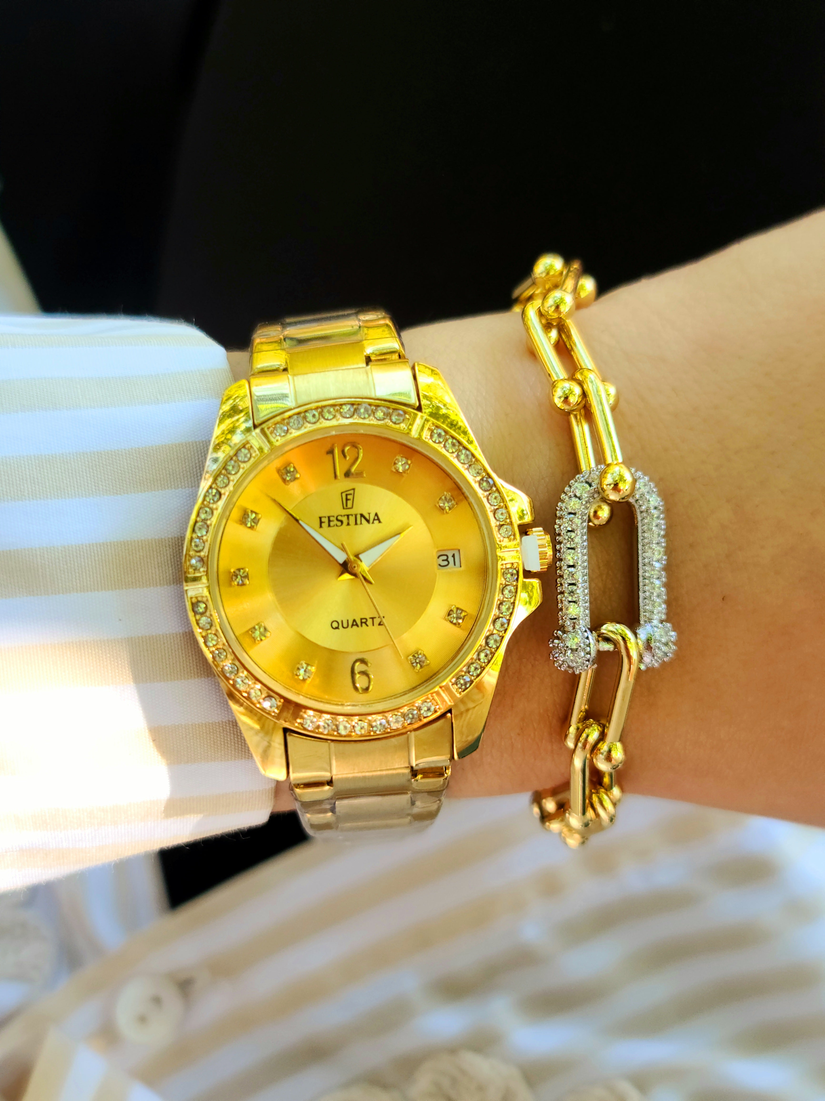 Montre festina femme + bracelet tiffany AC inoxydable