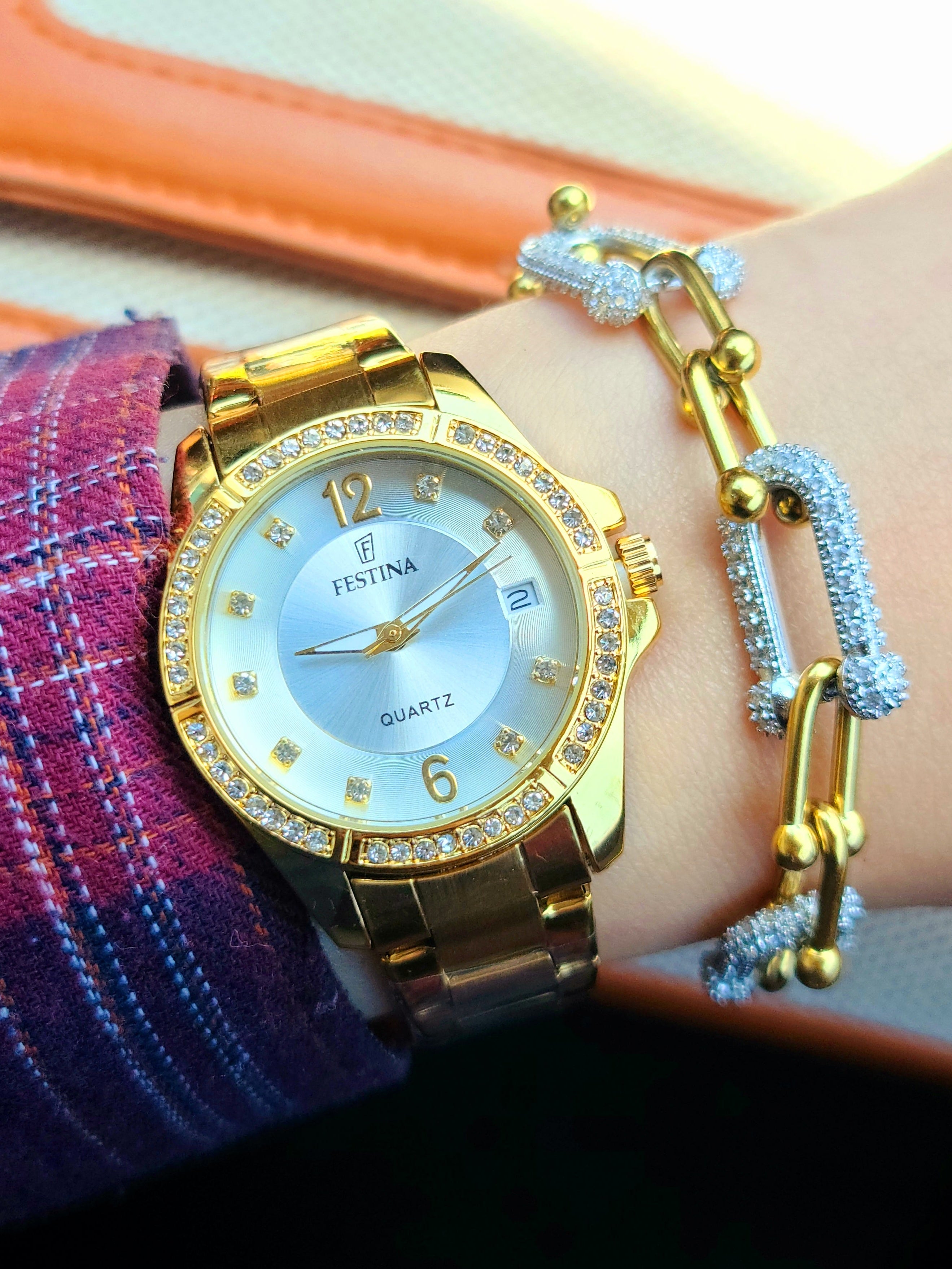 Montre festina femme + bracelet tiffany AC inoxydable