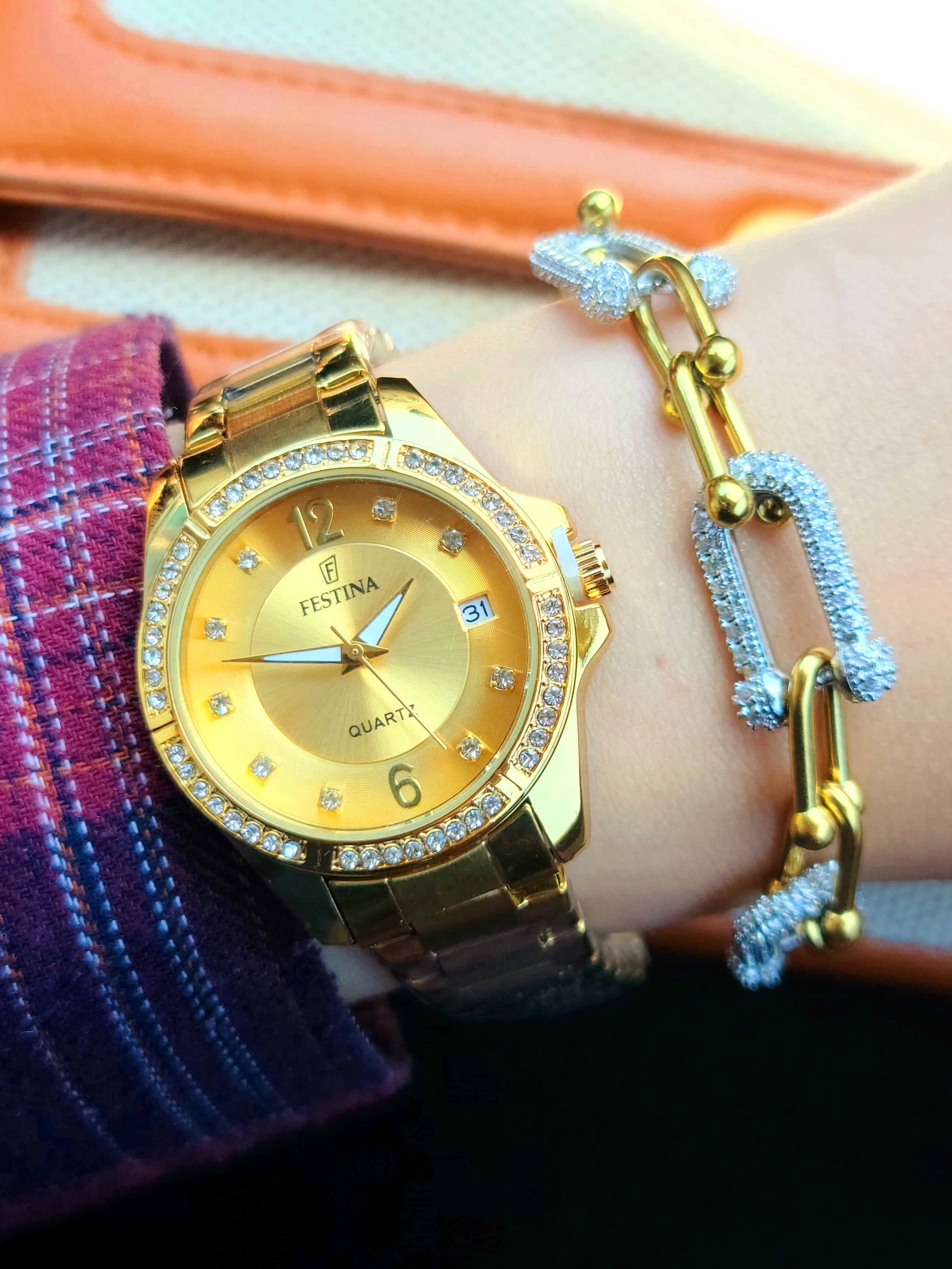 Montre festina femme + bracelet tiffany AC inoxydable