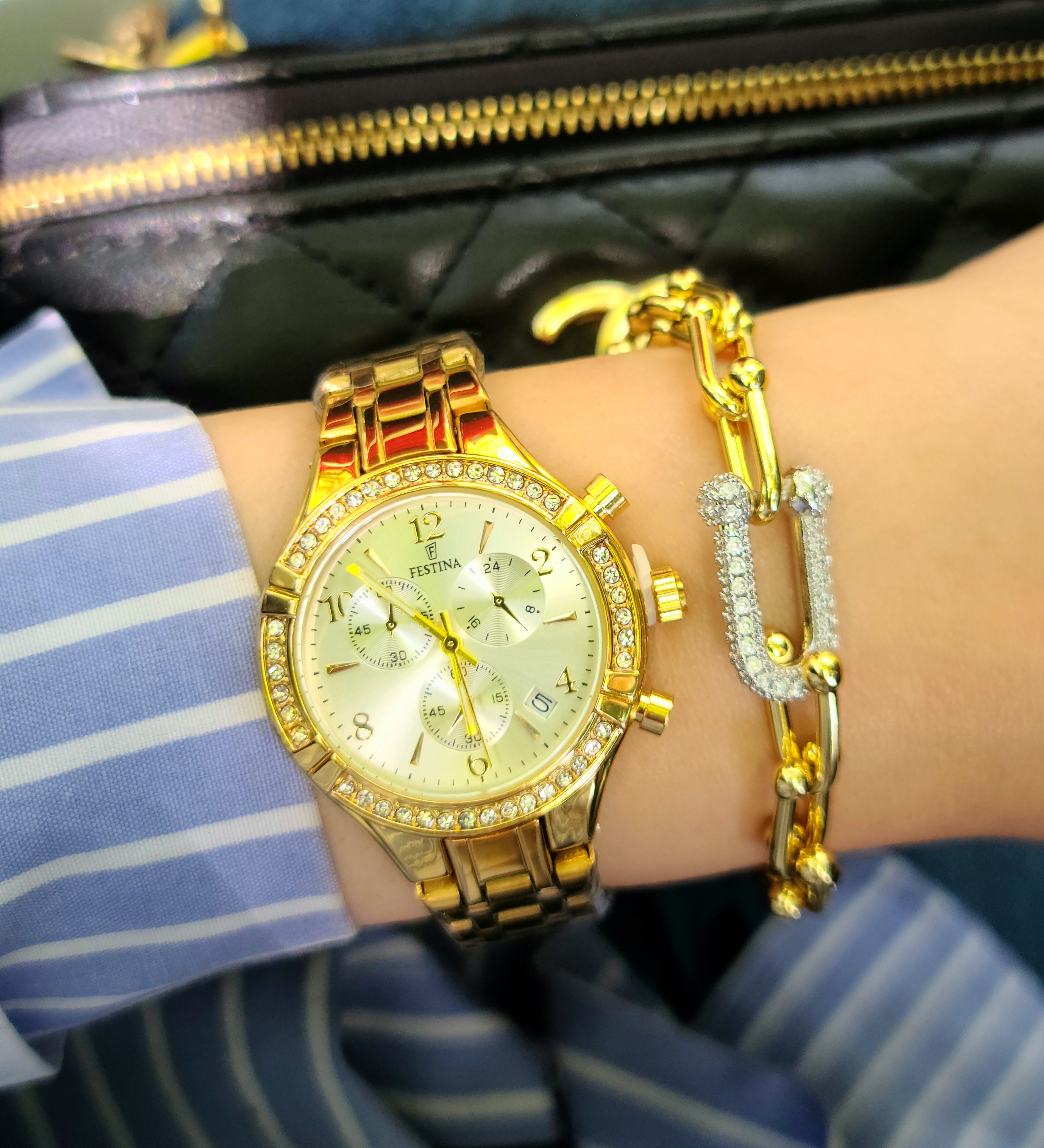 Montre festina femme + bracelet tiffany AC inoxydable