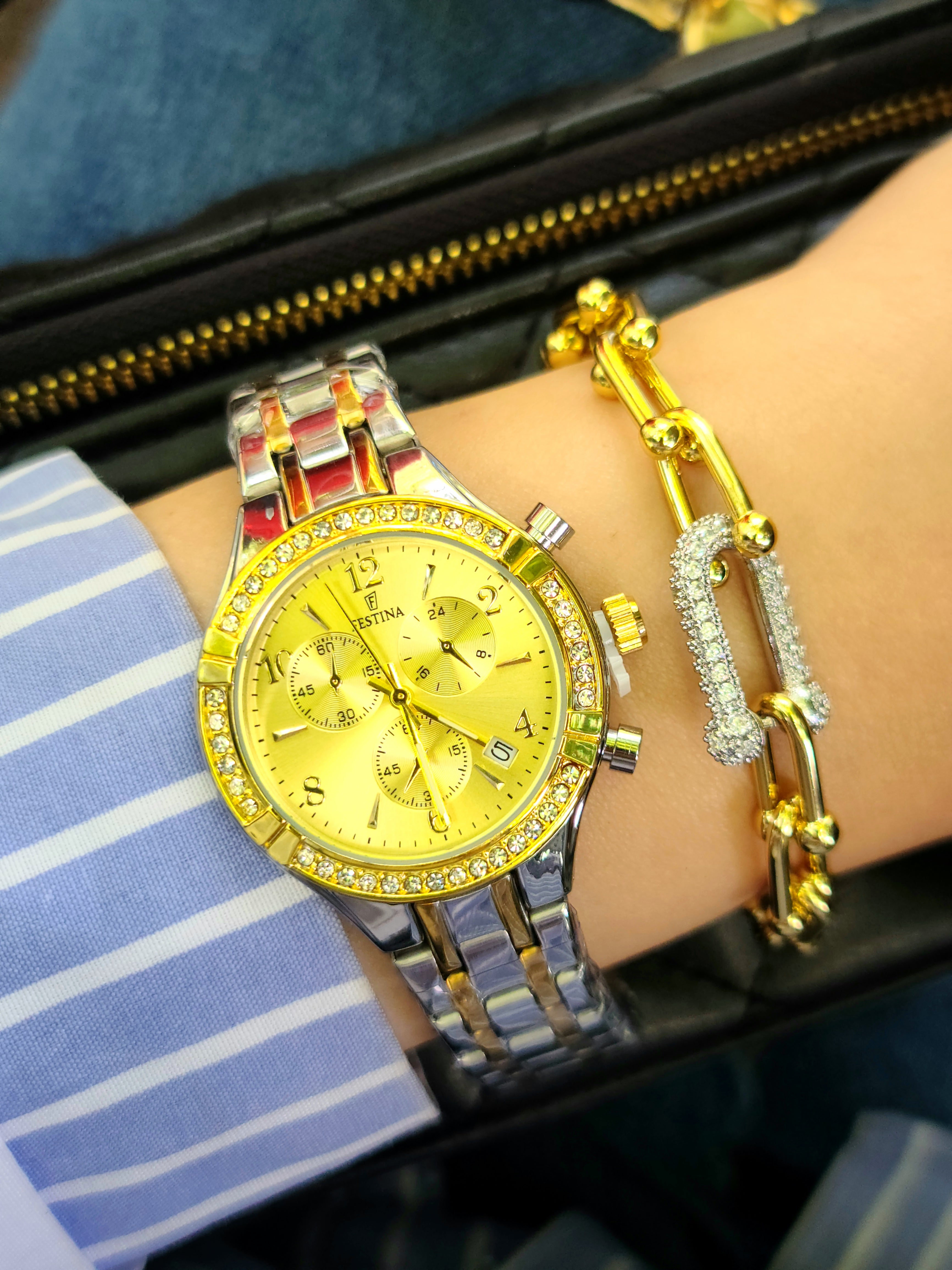 Montre festina femme + bracelet tiffany AC inoxydable